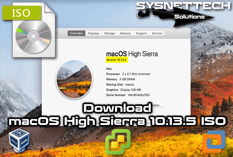 mac os high sierra iso image download
