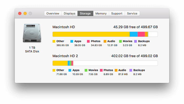 clean space on mac os